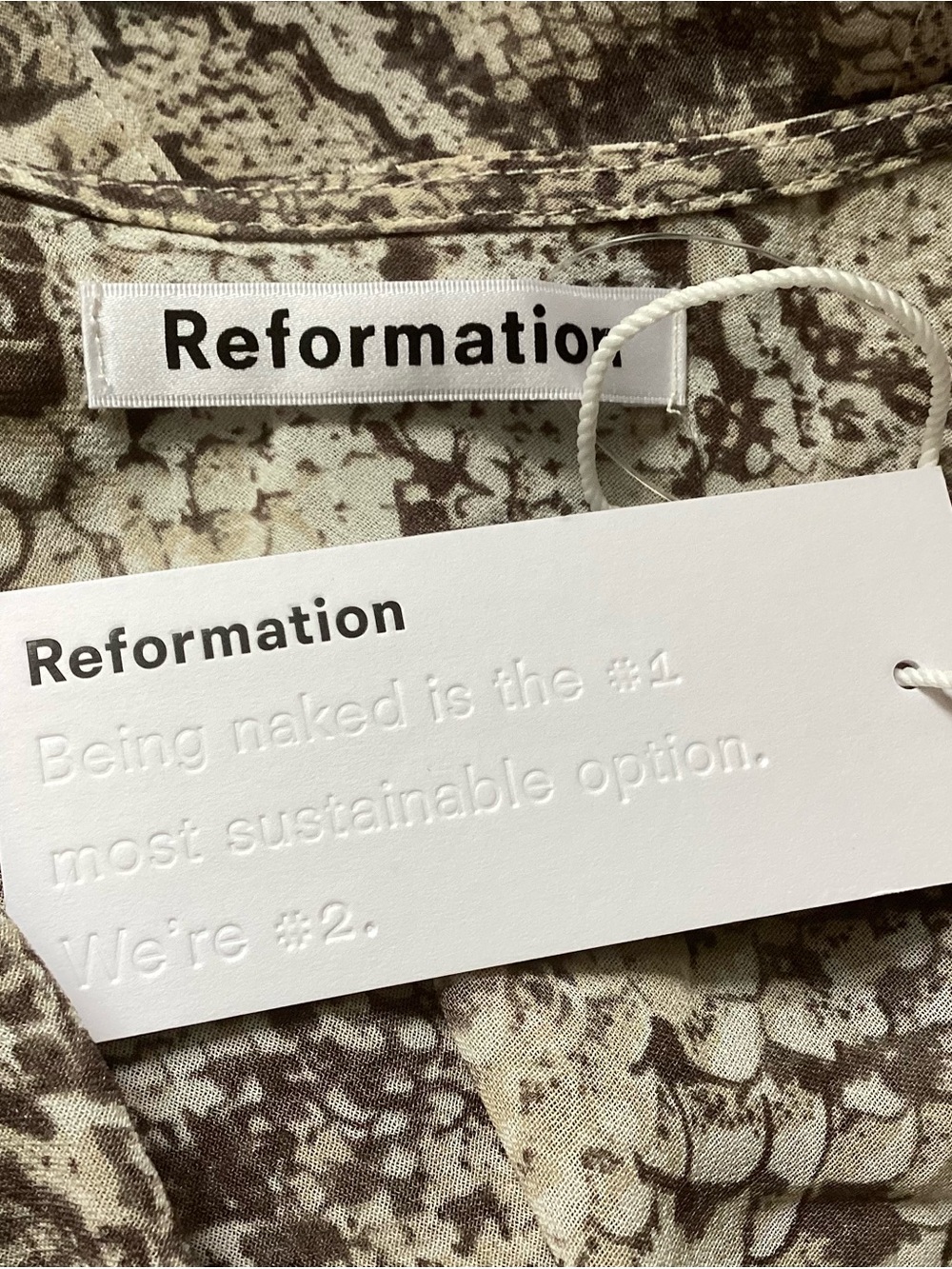 Reformation NEW Runaround Wrap Dress Python NWT Sm - Picture 6 of 8